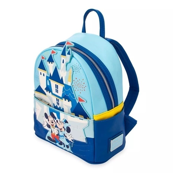 Mickey and Minnie Mouse Mini Backpack by Loungefly – Disneyland 65th Anniversary main image 7